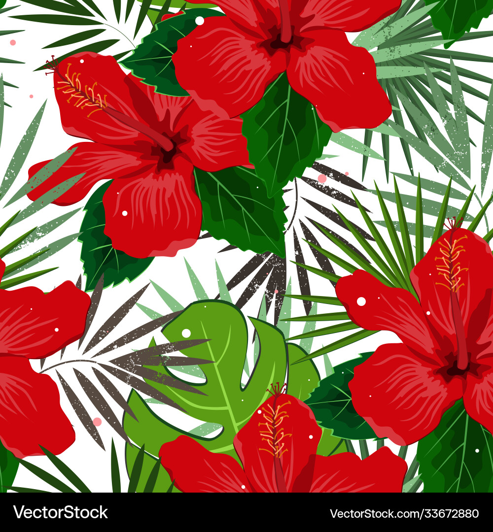 Seamless floral summer pattern background Seamless floral summer pattern background vector image