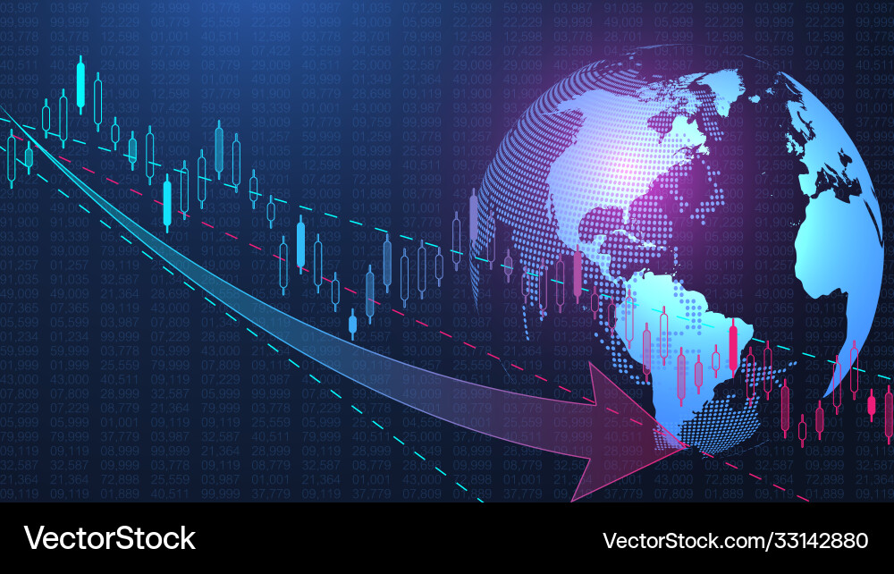 Stock market background or forex trading business Stock market background or forex trading business vector image