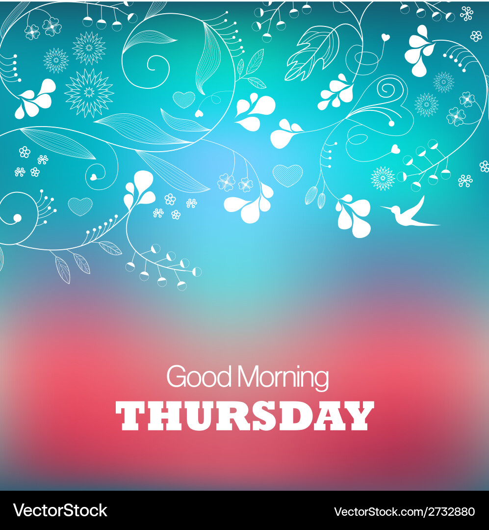 Thursday Royalty Free Vector Image - VectorStock