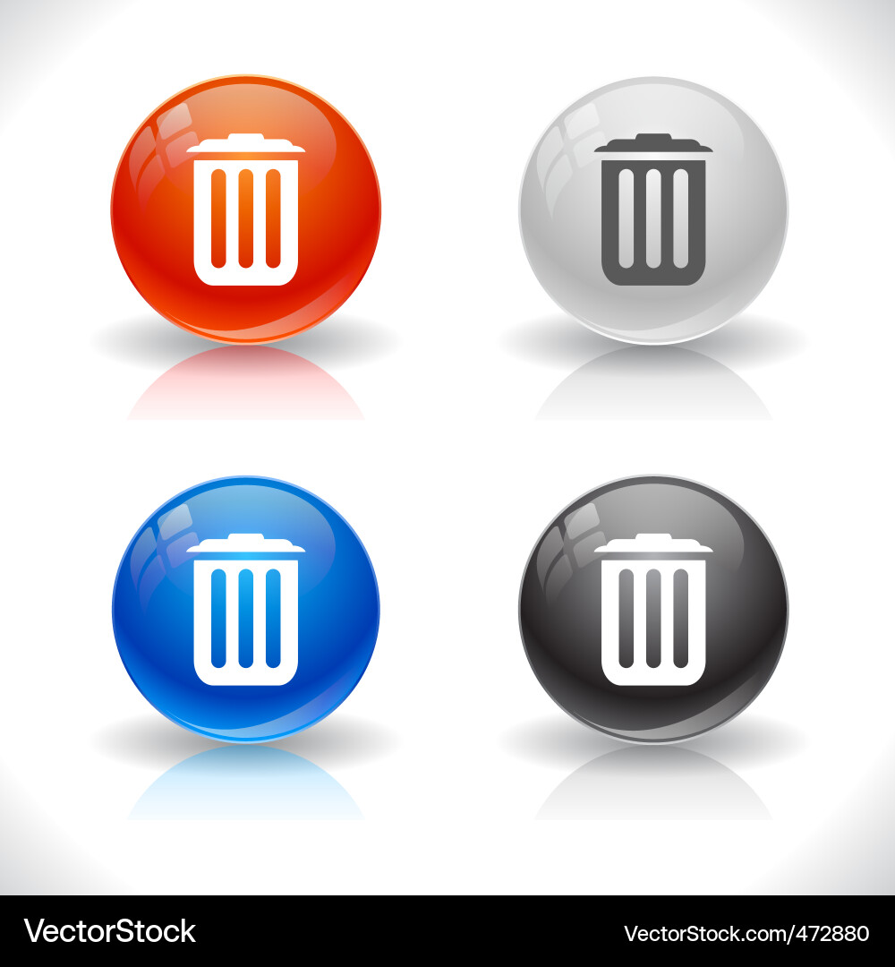 Website template buttons vector image