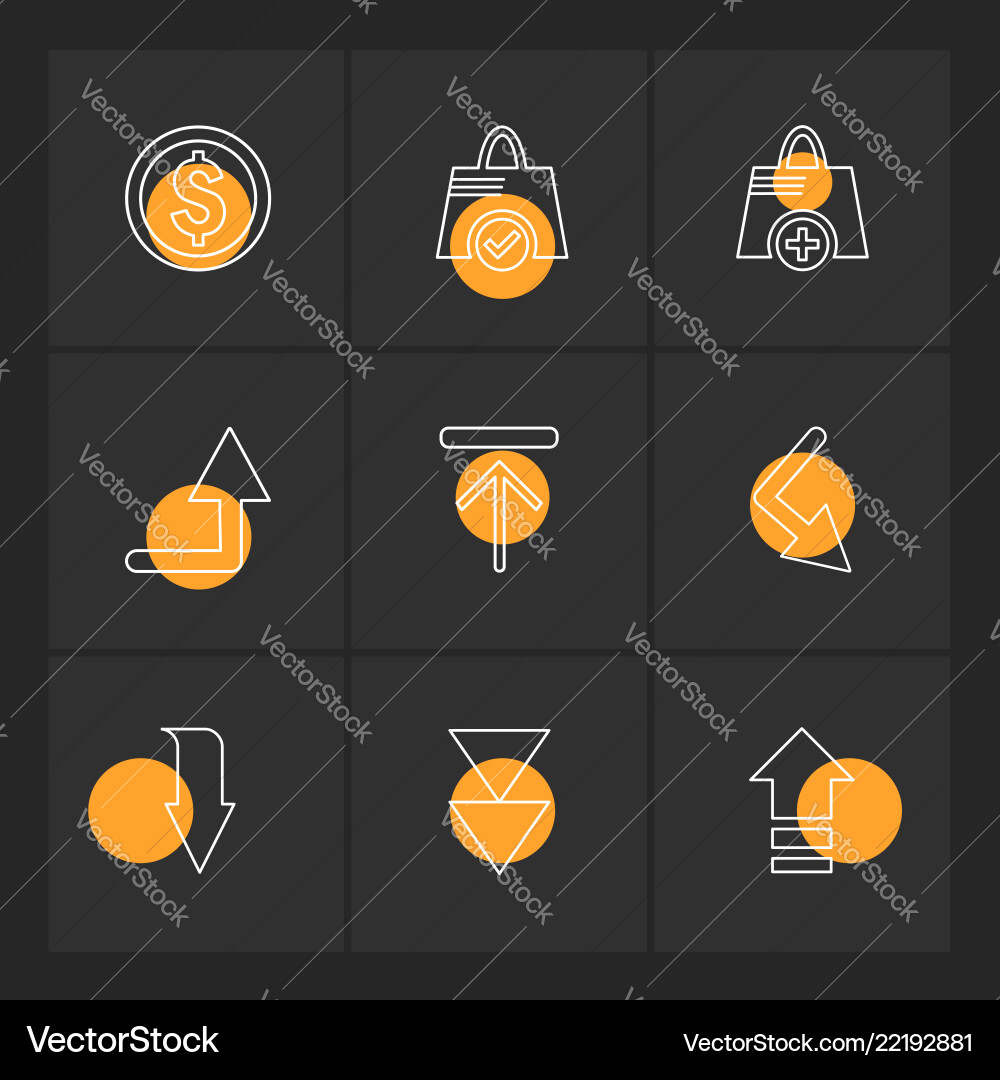 Arrows directions pointer arrow user vector image