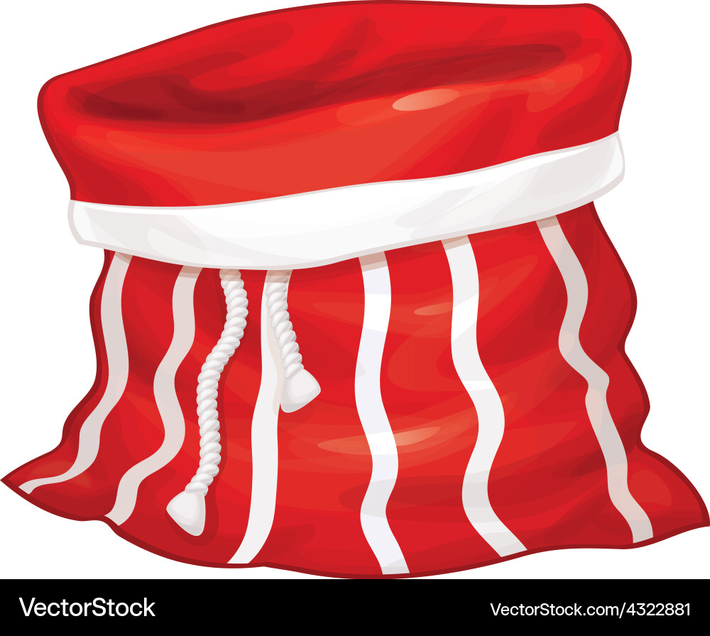 Bag red stripe pattern Vector Image