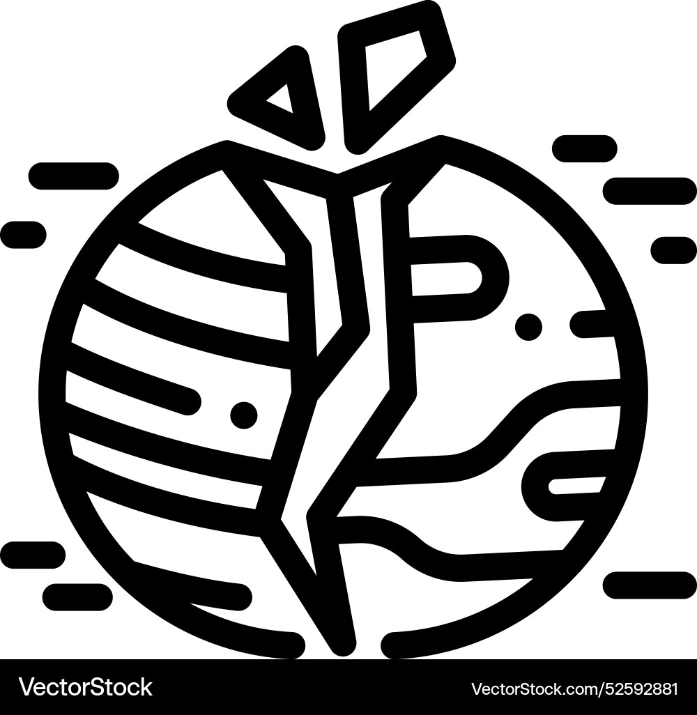 Crash icon thin linear style design isolated Crash icon thin linear style design isolated vector image