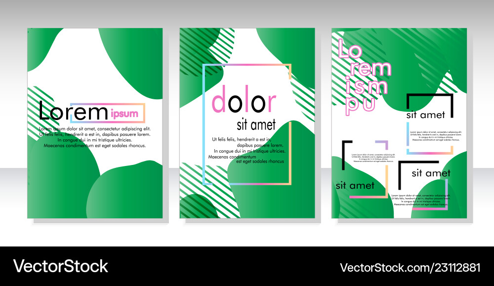 Dynamic style banner design set with fluid Dynamic style banner design set with fluid Vector Image