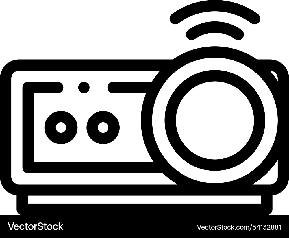 Image icon thin linear style design isolated Vector Image