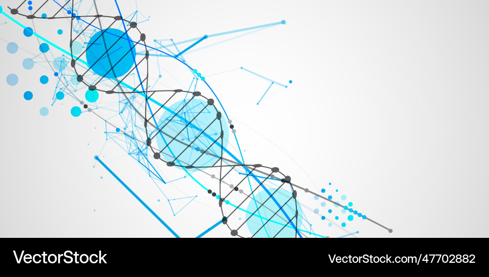 Abstract dna background with plexus effect Abstract dna background with plexus effect vector image