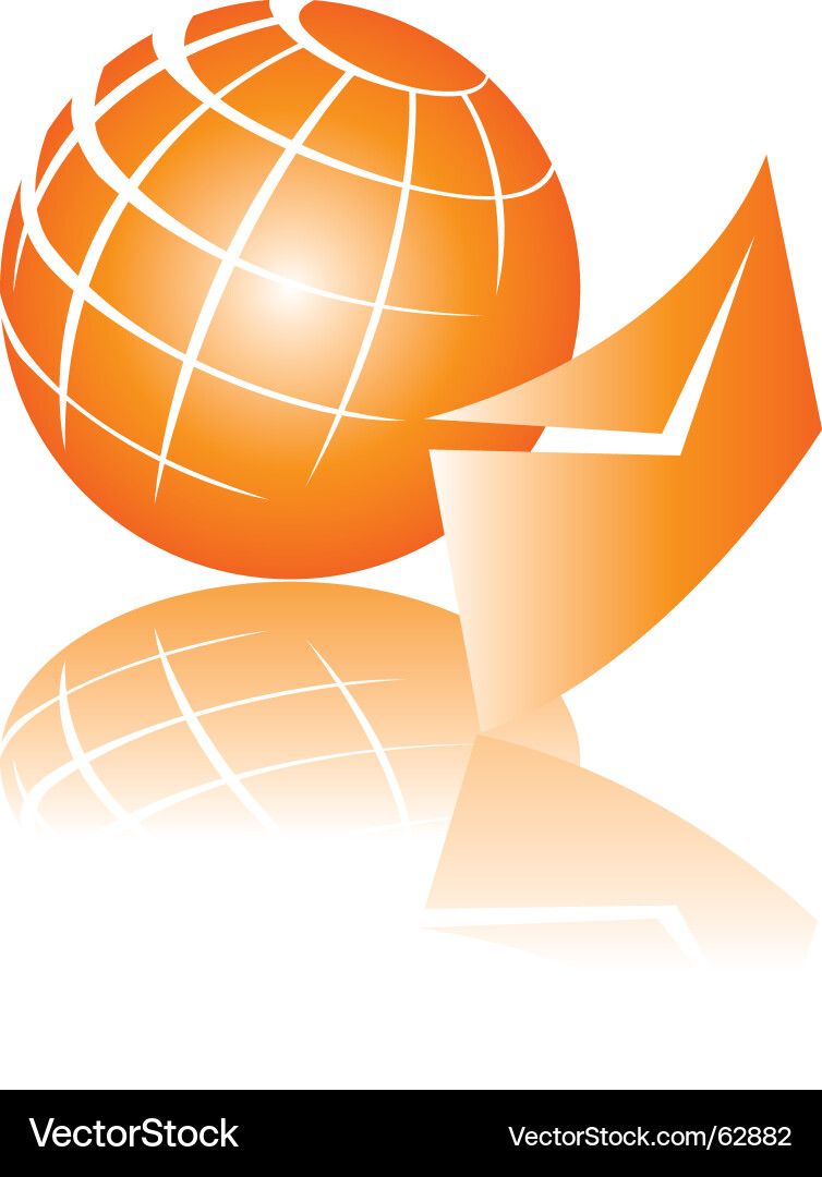 Earth email Vector Image