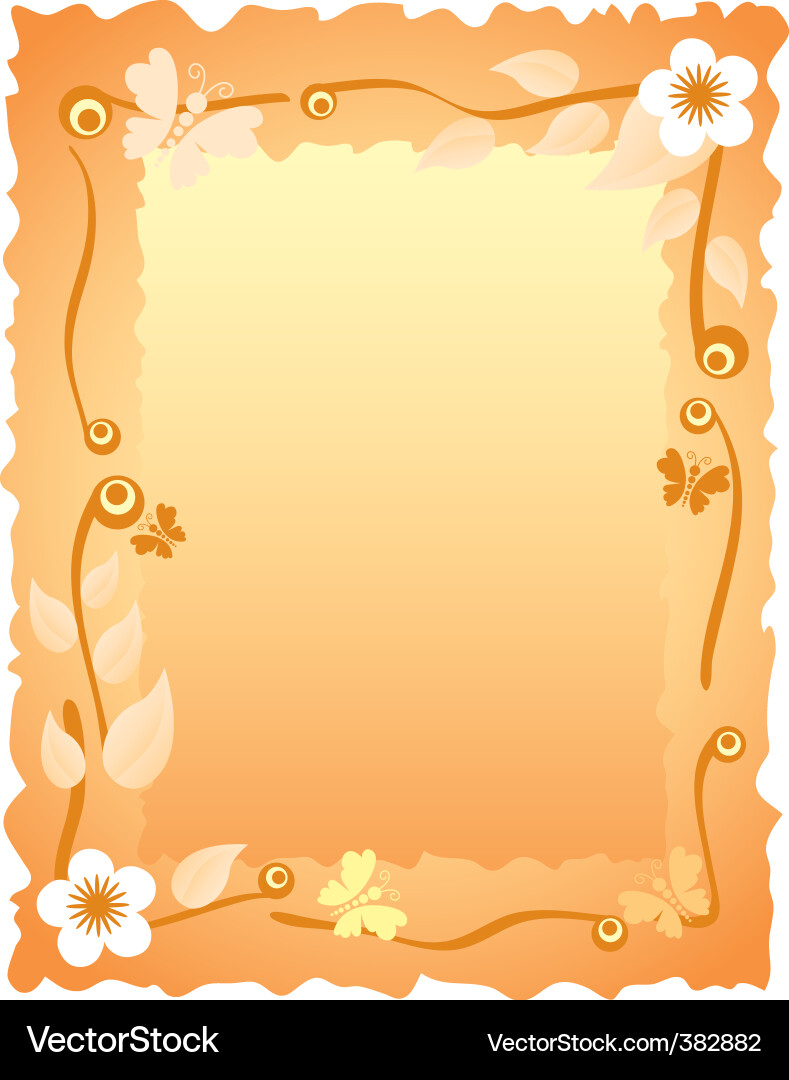 Greeting card with frame Vector Image