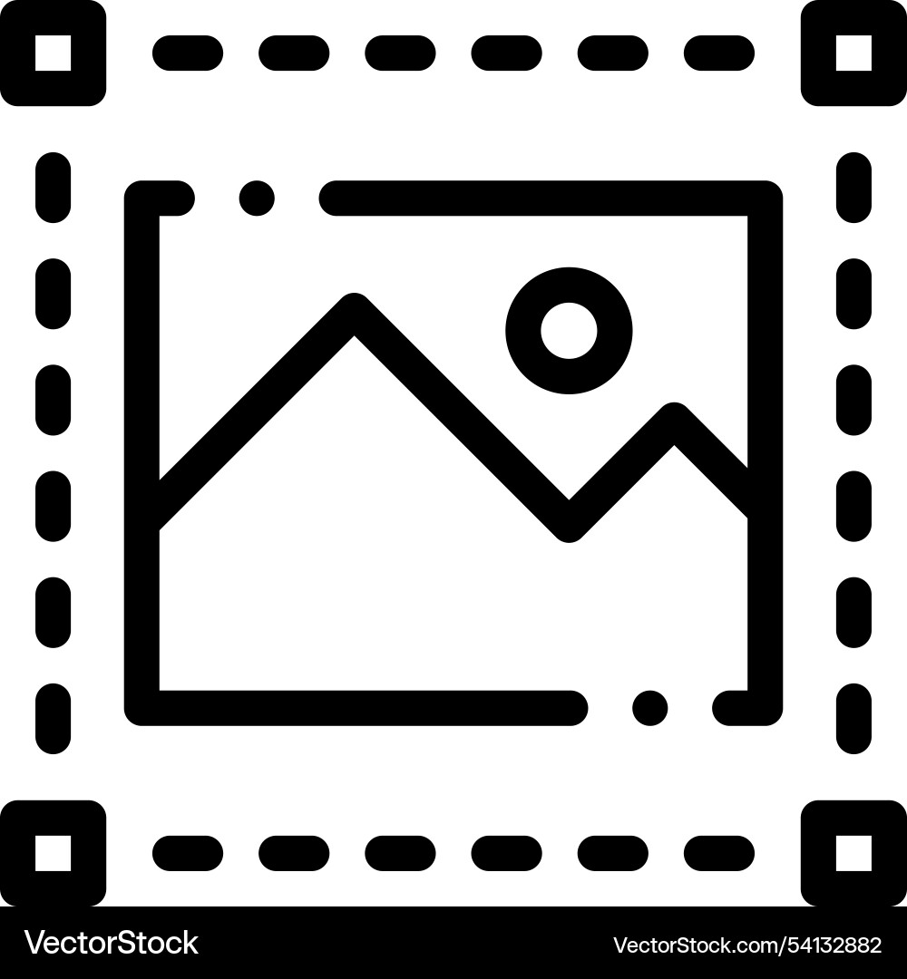 Image icon thin linear style design isolated Image icon thin linear style design isolated vector image