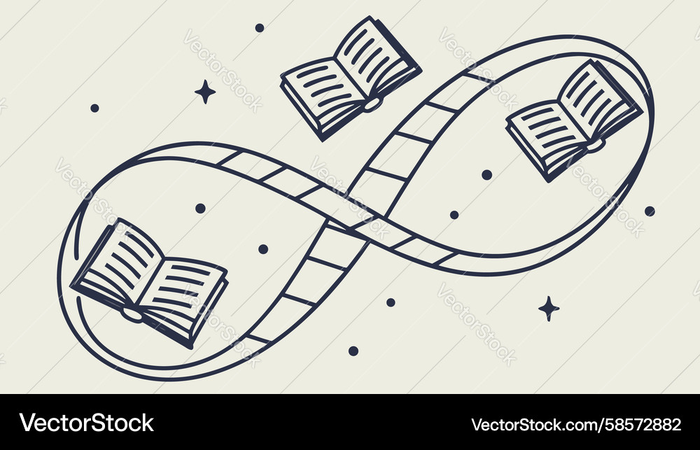 Knowledge Path: Learning Journey Vector Image