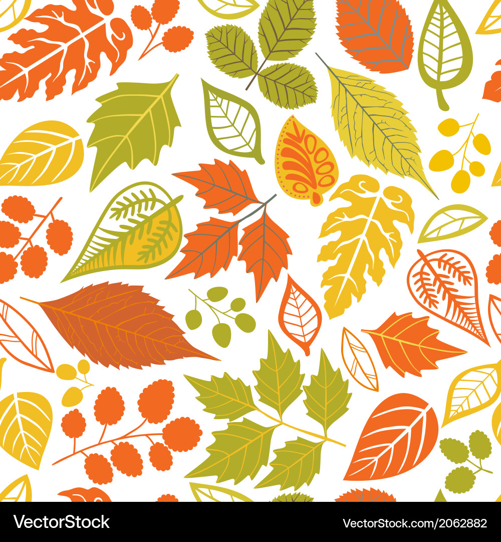 Seamless pattern with leaf abstract texture Vector Image