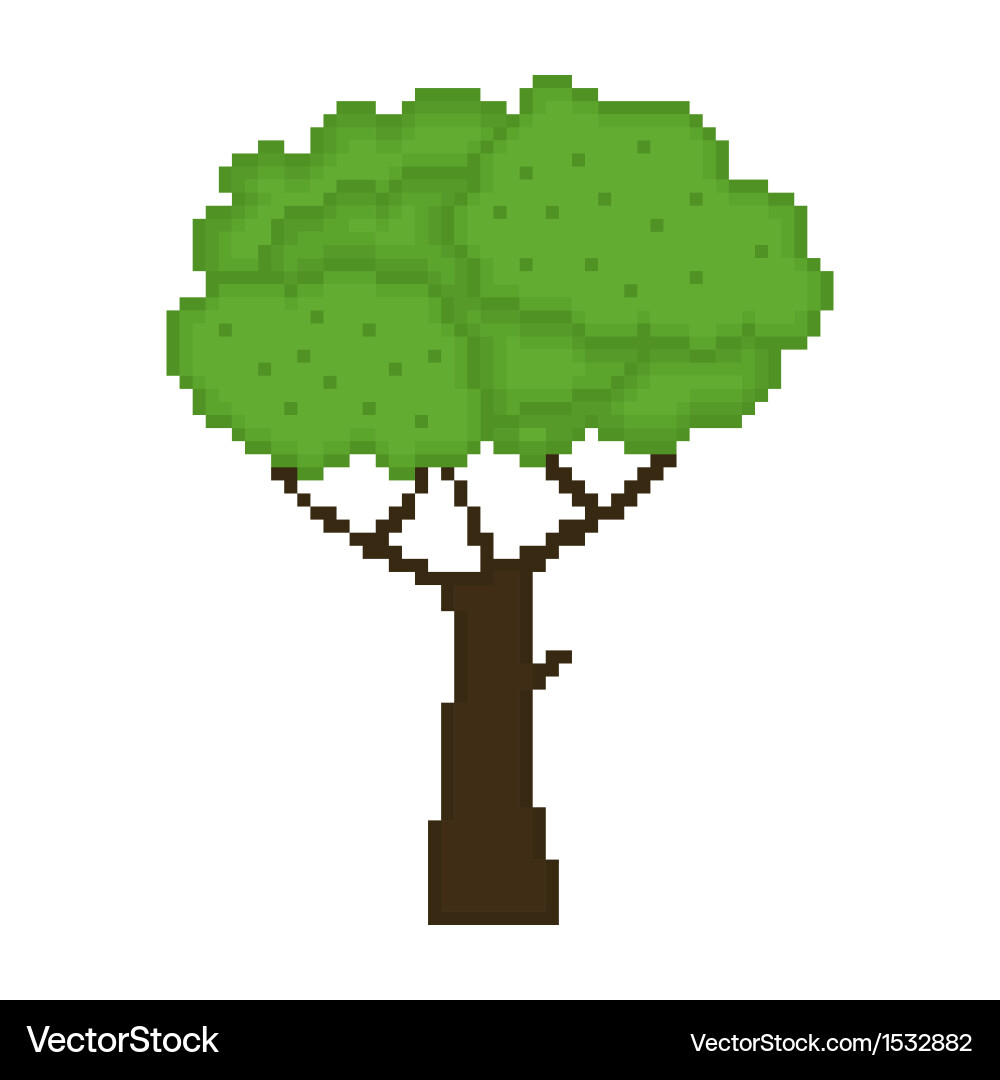 Tree isolated on white background Vector Image