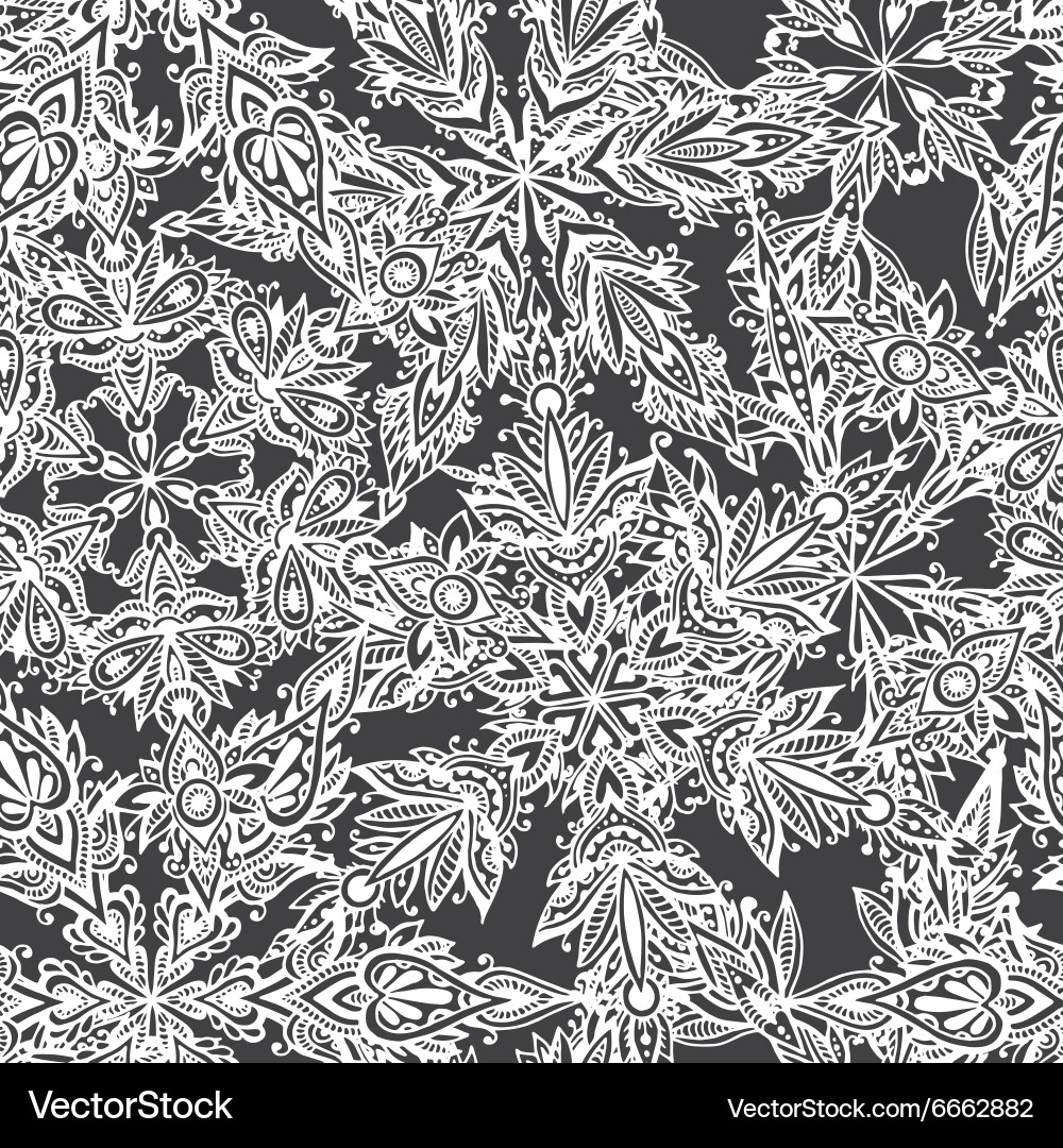 Winter Snowflake Pattern vector image