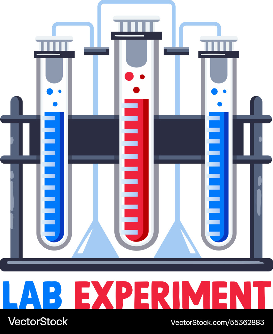 Lab experiment vector image