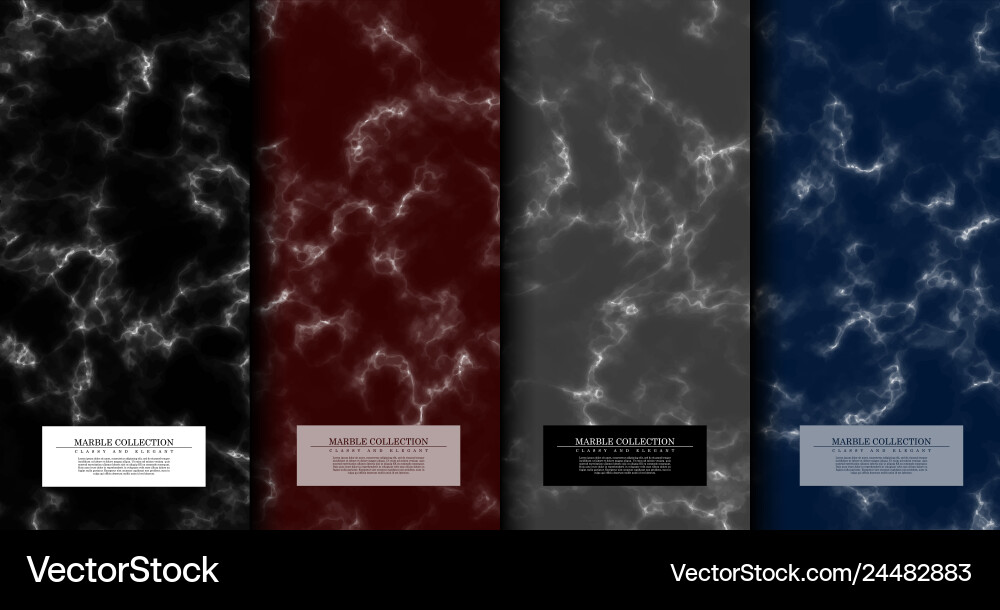 Marble collection abstract pattern texture Marble collection abstract pattern texture vector image