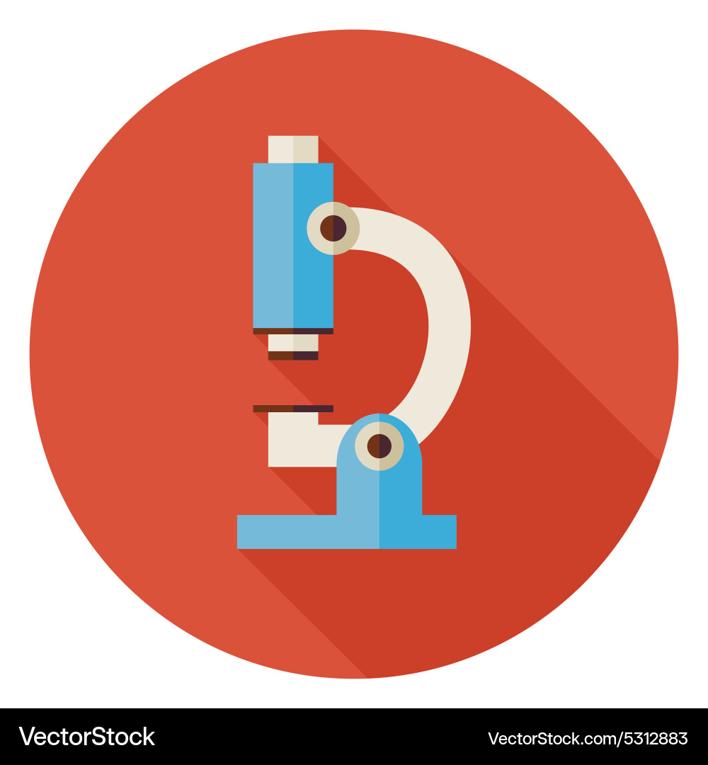 Microscope Science Lab Icon vector image