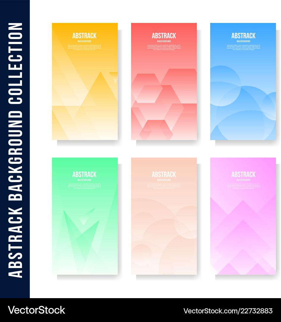 Modern abstract background collection Modern abstract background collection vector image
