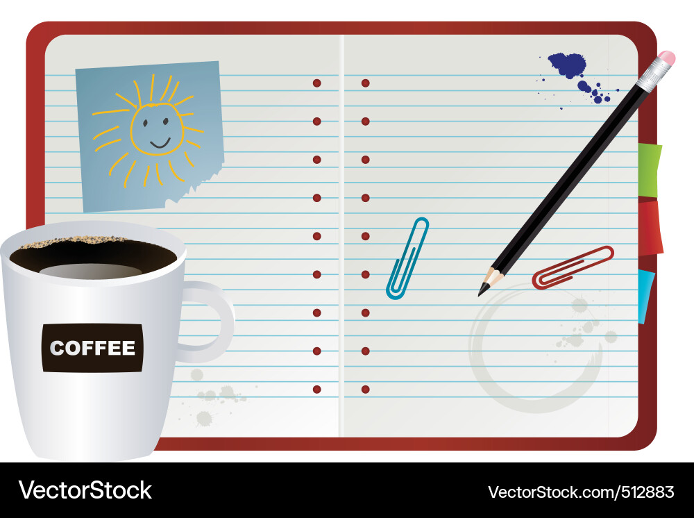 Office objects vector image