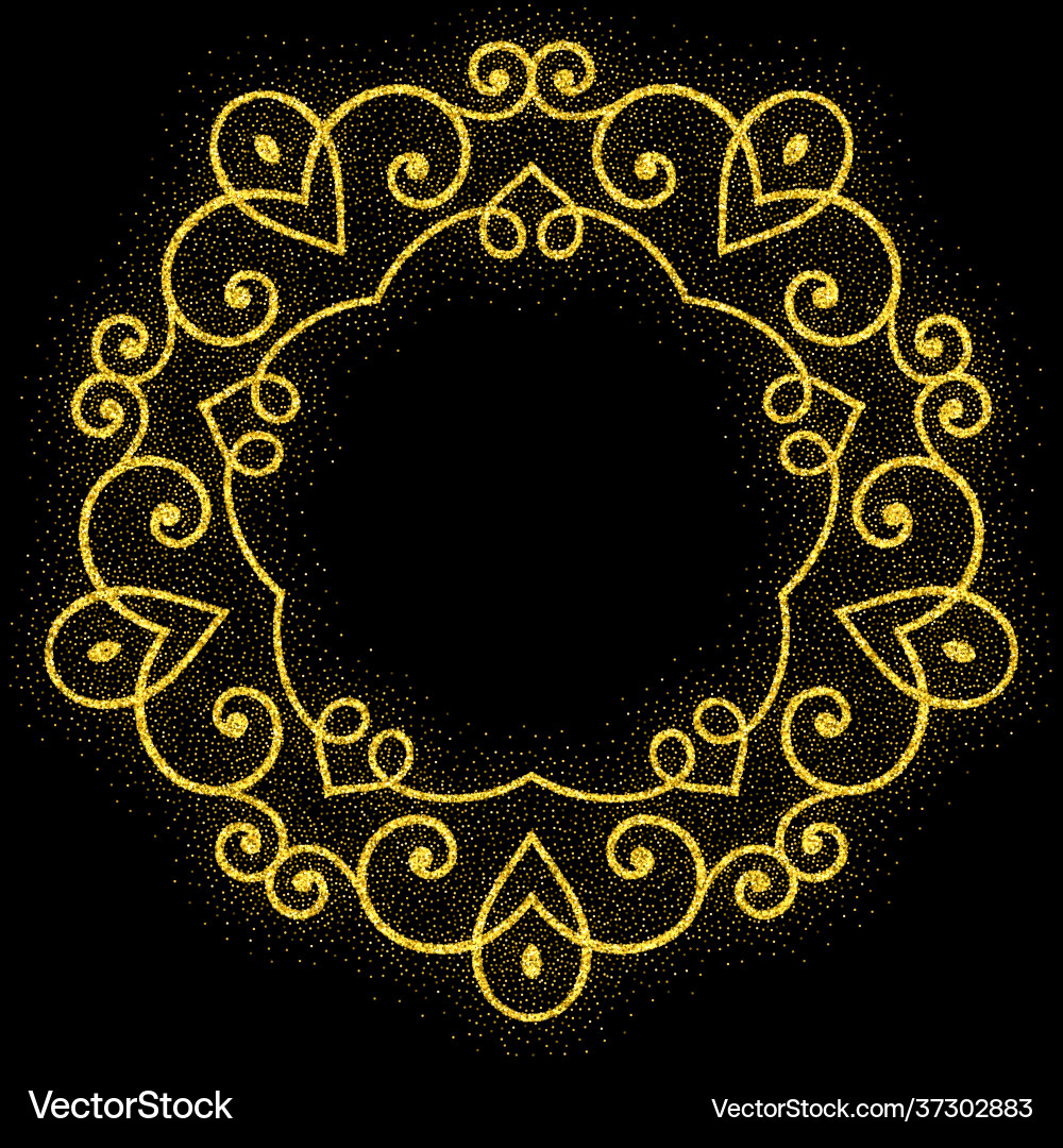 Retro shiny frame or border Vector Image