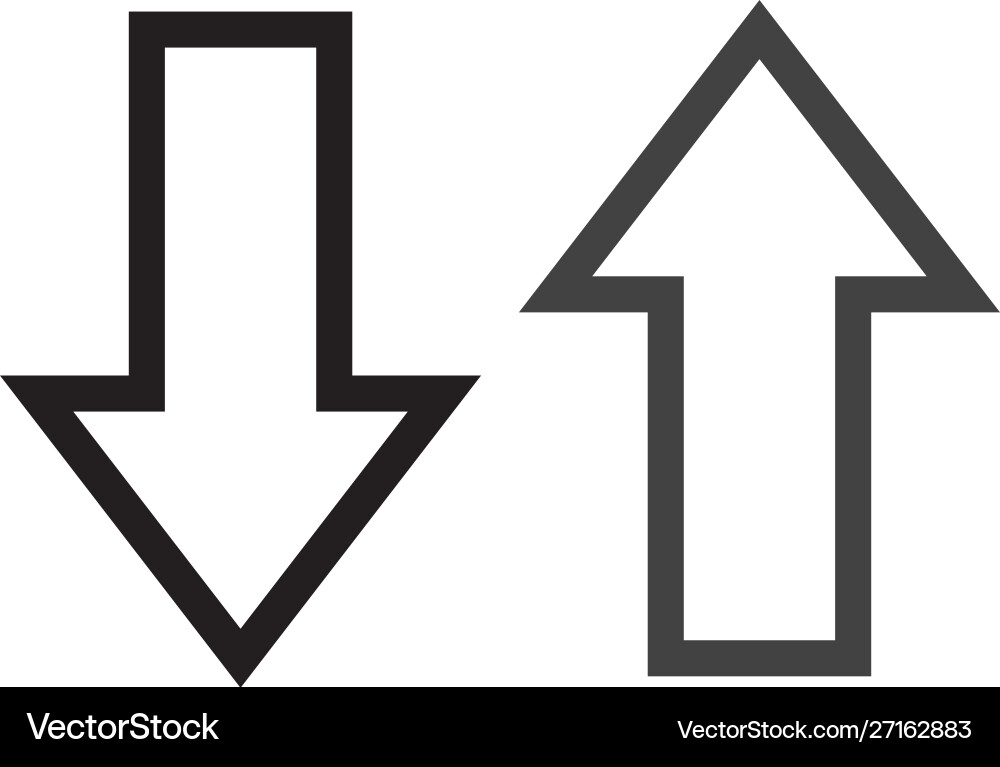 Symbol bidirectional arrows data transfer Symbol bidirectional arrows data transfer vector image