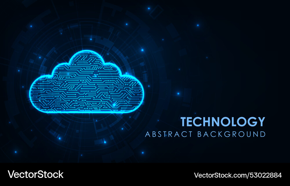 Abstract data center network system cloud storage Abstract data center network system cloud storage vector image