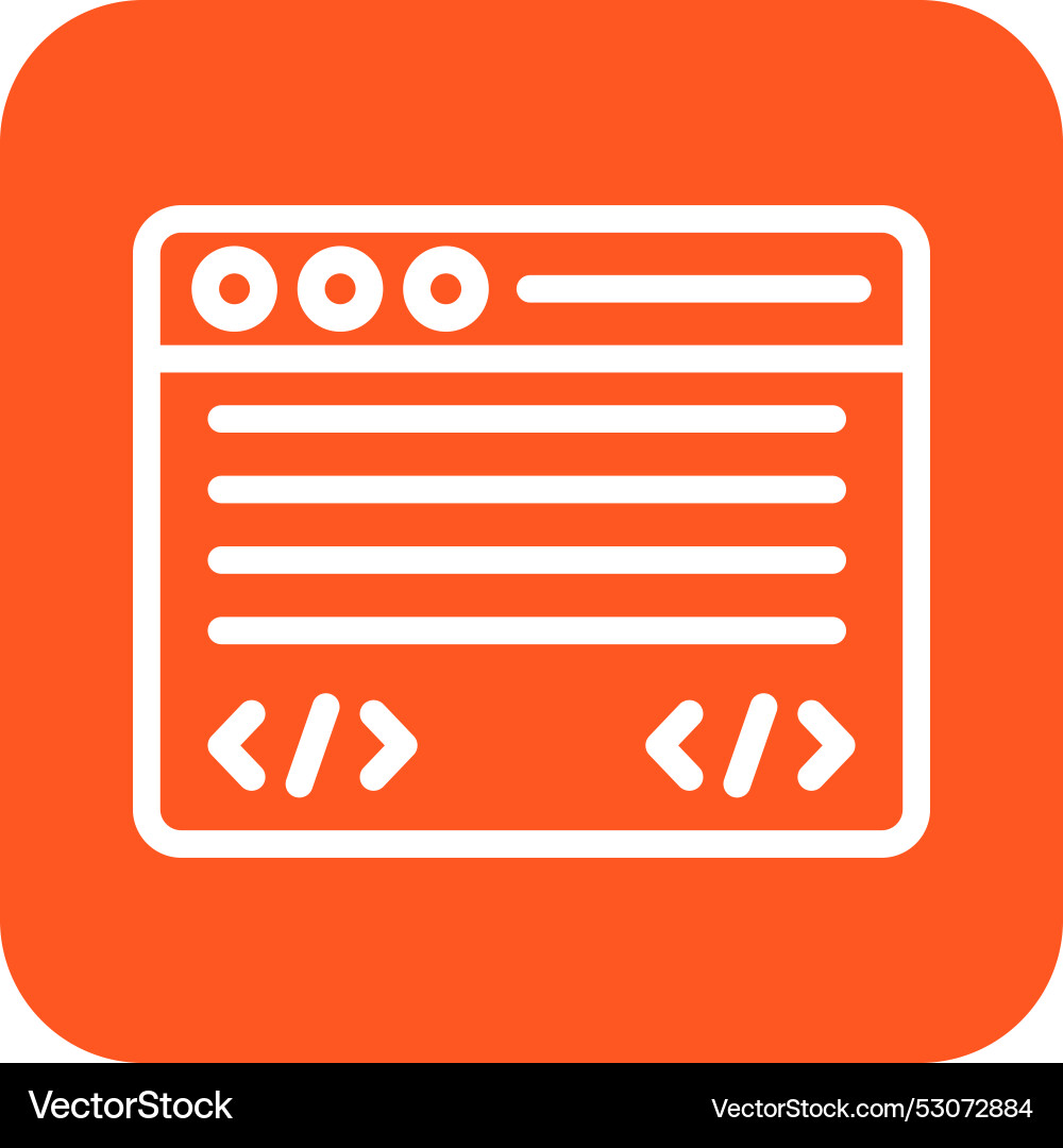 Command line icon design Vector Image