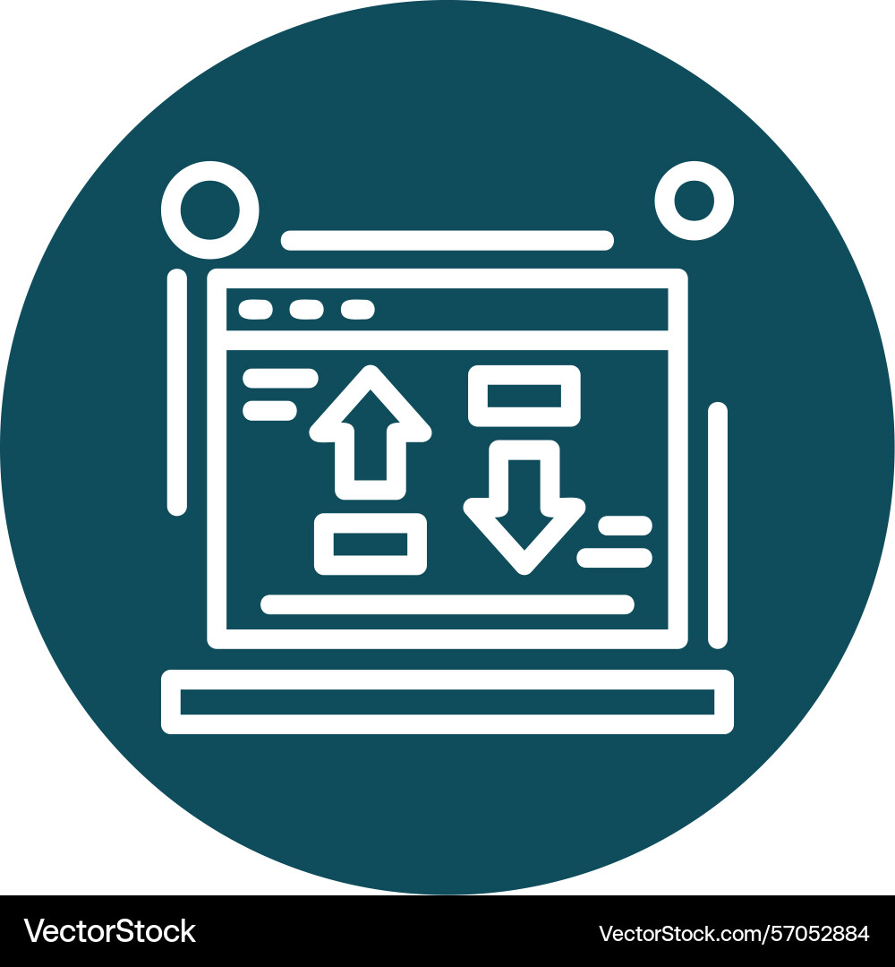 Cost per conversion line circle style icon design Vector Image