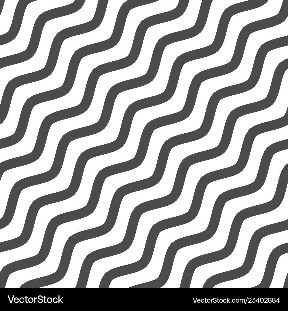 Diagonal Black Wave Pattern vector image