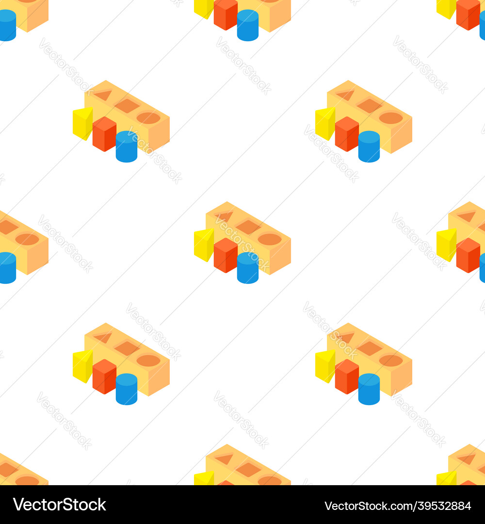 Different toy blocks pattern seamless Different toy blocks pattern seamless vector image