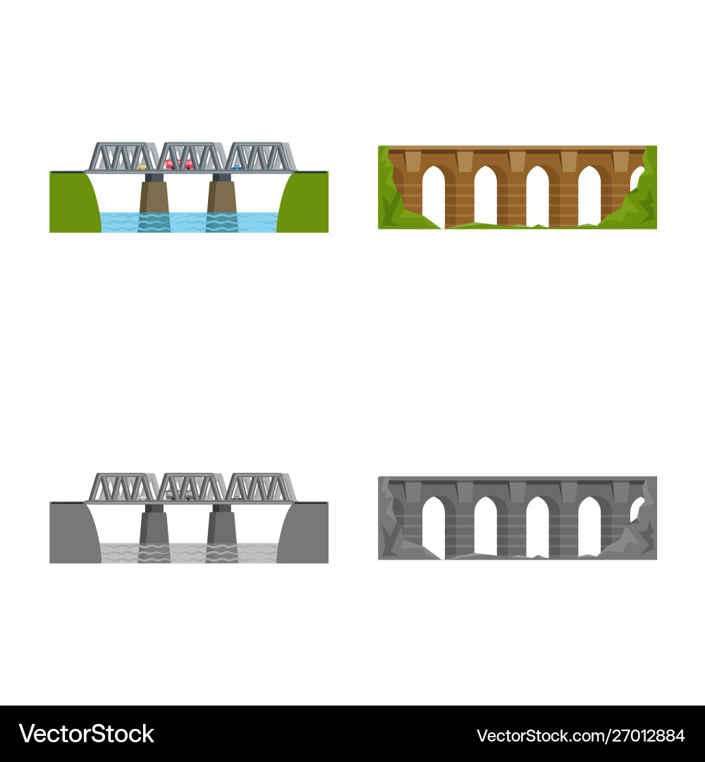 Isolated object connection and design symbol vector image