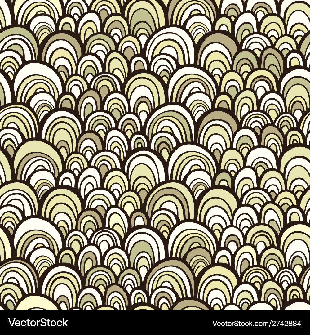 Seamless pattern with abstract stylized scale vector image