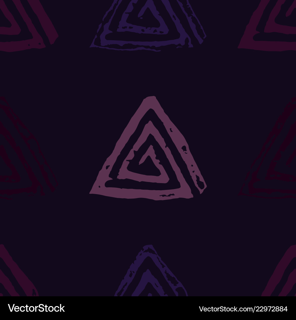 Seamless pattern with textured triangles Seamless pattern with textured triangles vector image