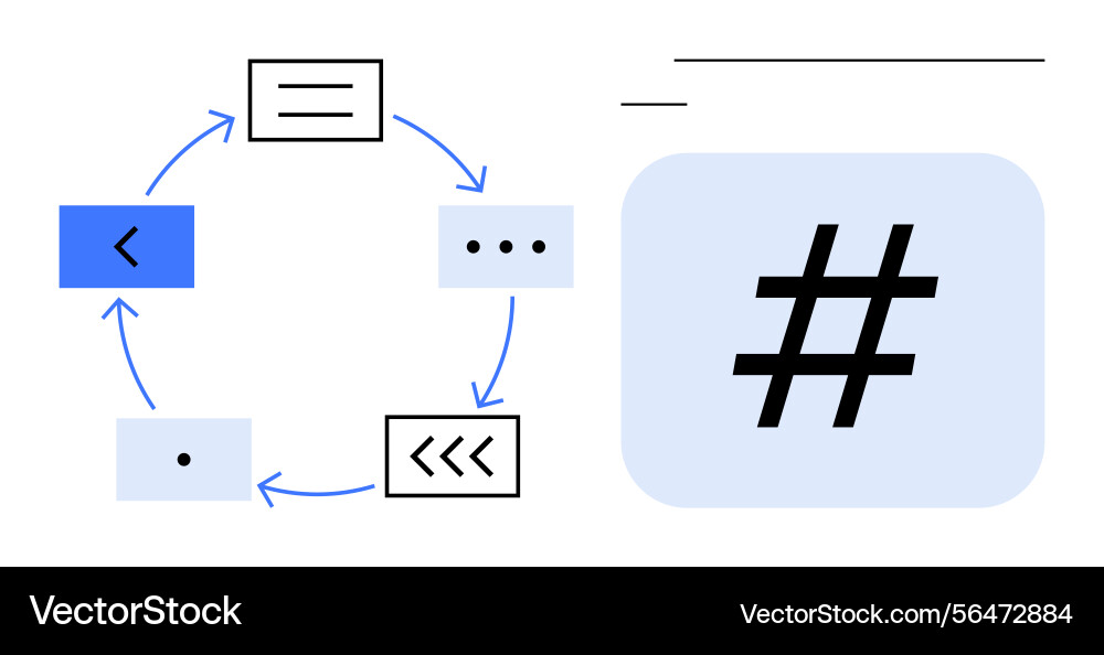 Workflow process cycle with circular diagram Workflow process cycle with circular diagram vector image