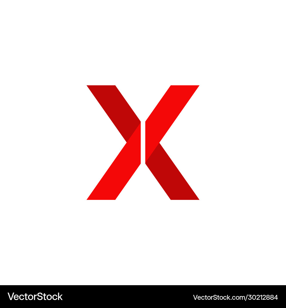 X-Schablone für das erste Logo X-Schablone für das erste Logo vektorbild
