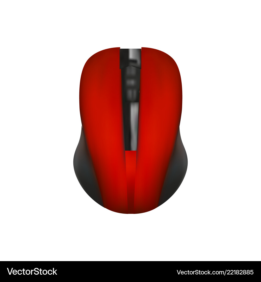 Computer wireless mouse - mock up template Computer wireless mouse - mock up template vector image