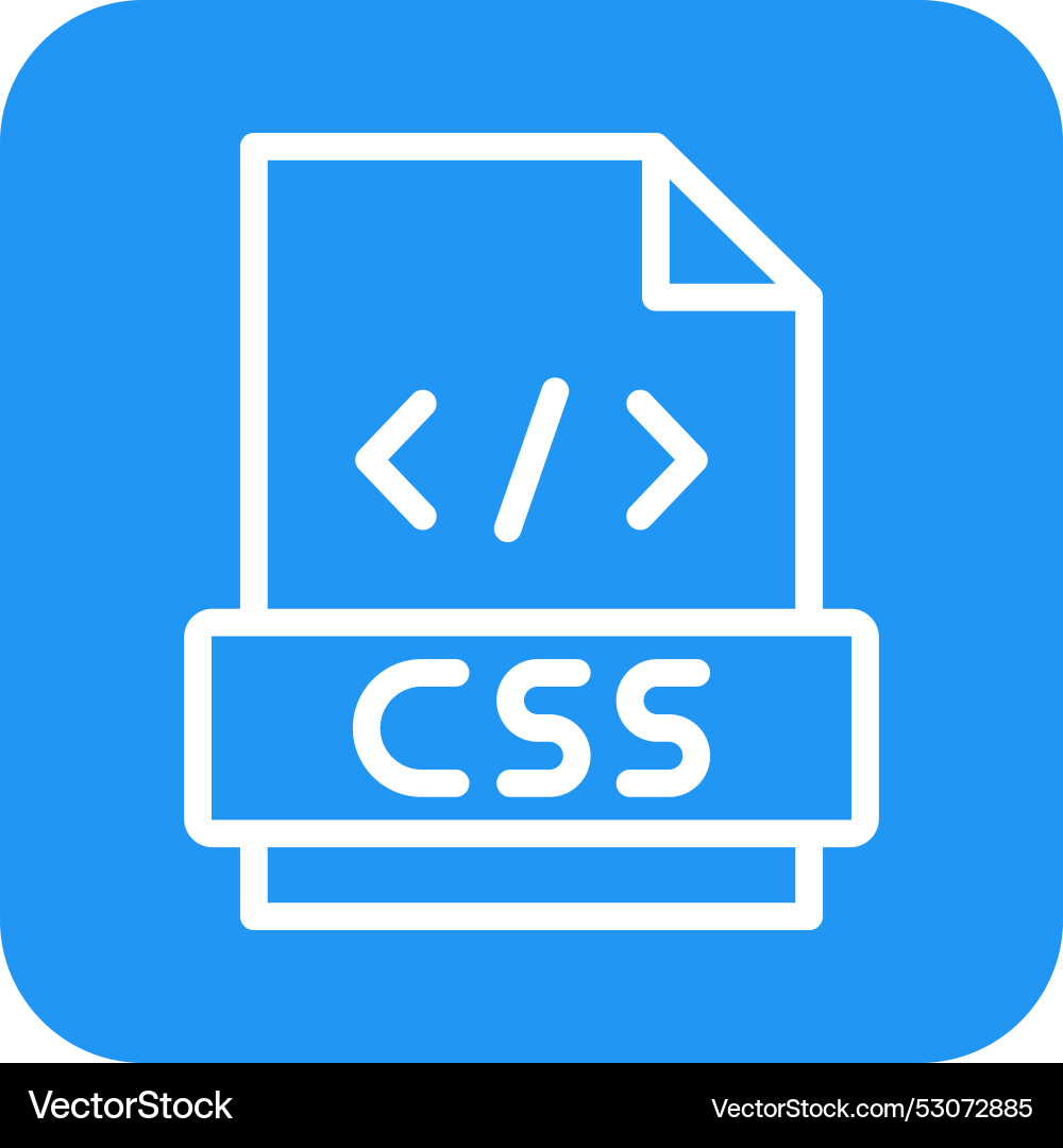 Css icon design vector image