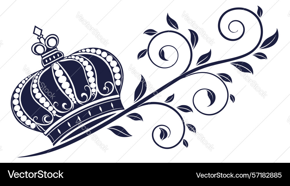 Elegant floral vine scroll design generative ai vector image