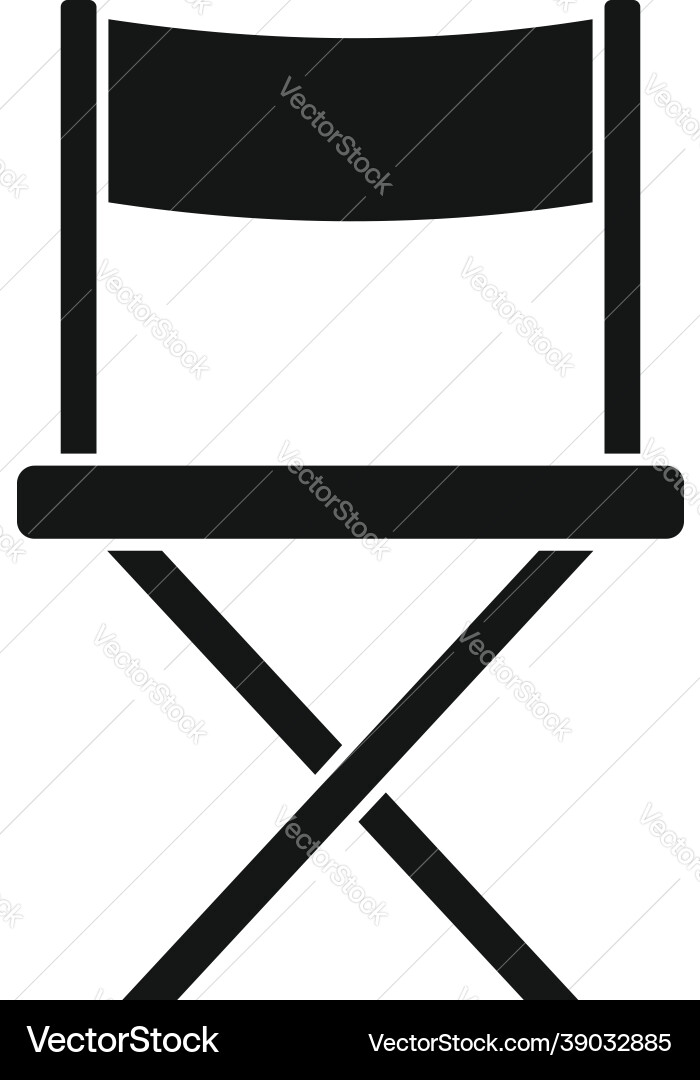 Film Regisseur Stuhl Ikone einfaches Kino Film Regisseur Stuhl Ikone einfaches Kino vektorbild