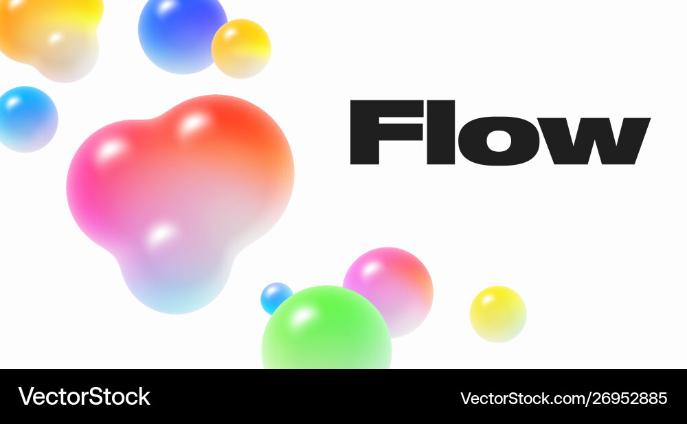 Floating soft colored spheres dynamic motion Floating soft colored spheres dynamic motion vector image