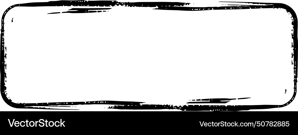 Frame curved rectangle elongated texture element Vector Image