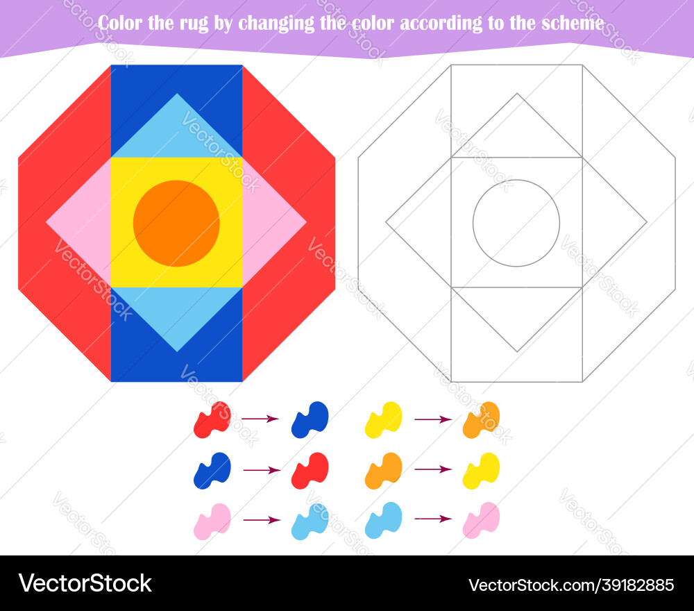 Game for the development of logical thinking Game for the development of logical thinking vector image