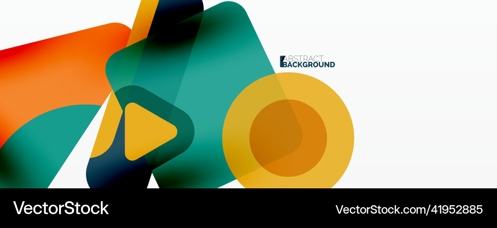 Line triangle square and circle primitive Vector Image
