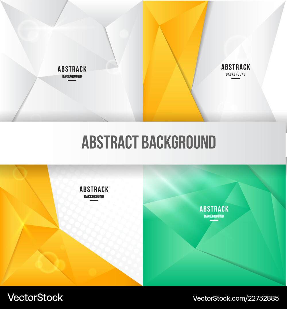 Modern low poly background collection Modern low poly background collection vector image