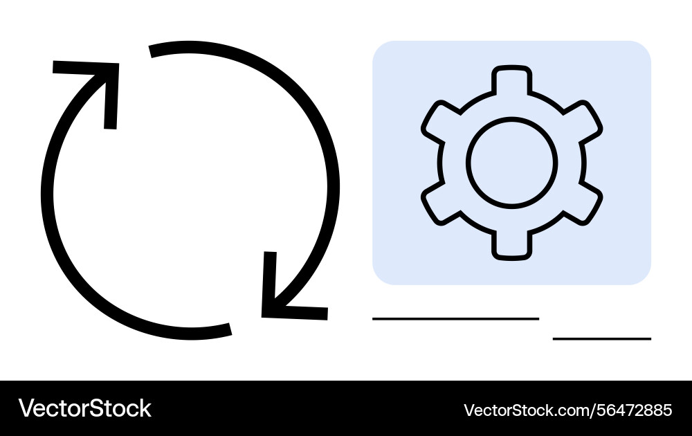 Process automation and system optimization Process automation and system optimization vector image