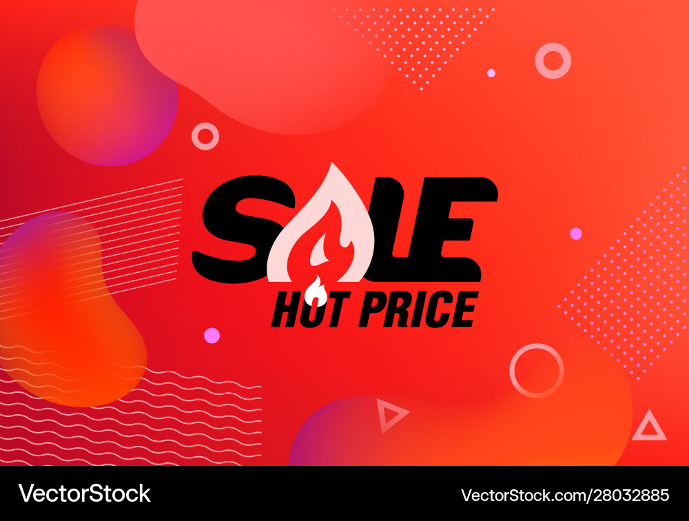 Red modern landing template with different Red modern landing template with different vector image