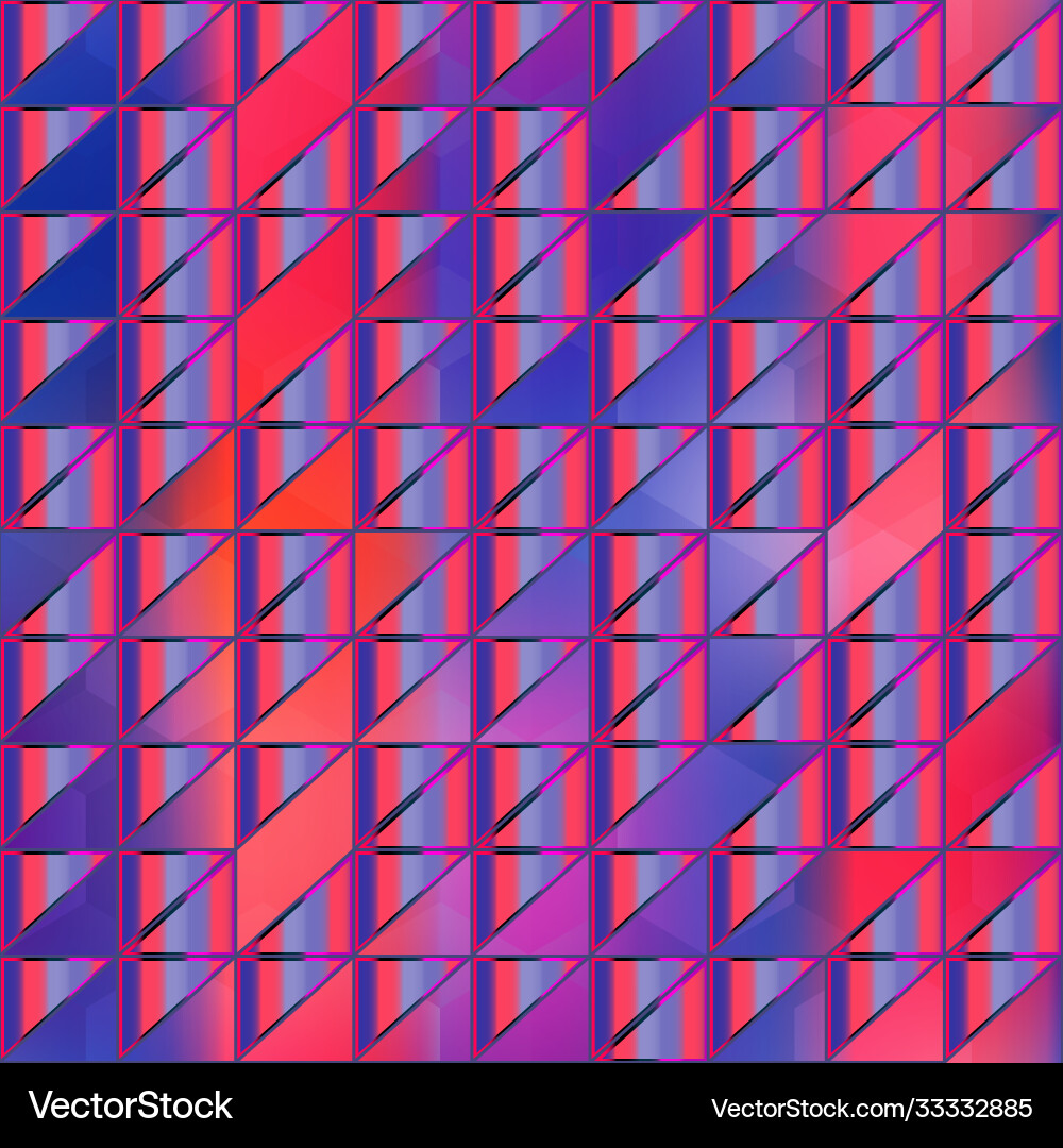 Retro Triangle Pattern - Bright & Bold Vector Image
