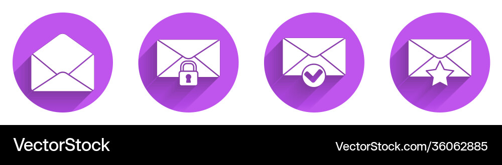 Set envelope mail message lock password Set envelope mail message lock password vector image