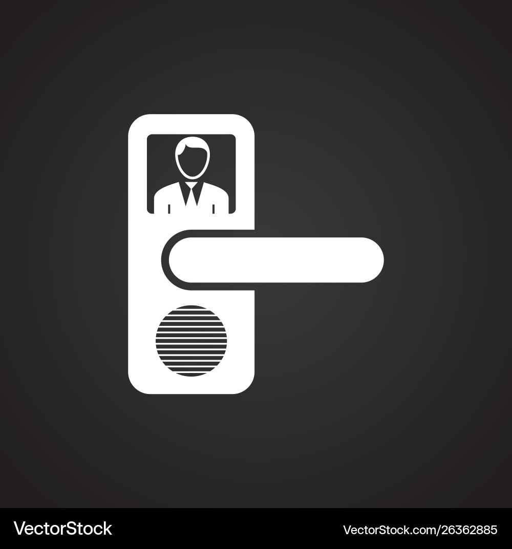 Smart lock icon on background for graphic and web Smart lock icon on background for graphic and web vector image