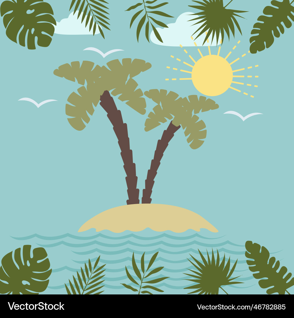 Summer seamless pattern suitable for printing Summer seamless pattern suitable for printing vector image
