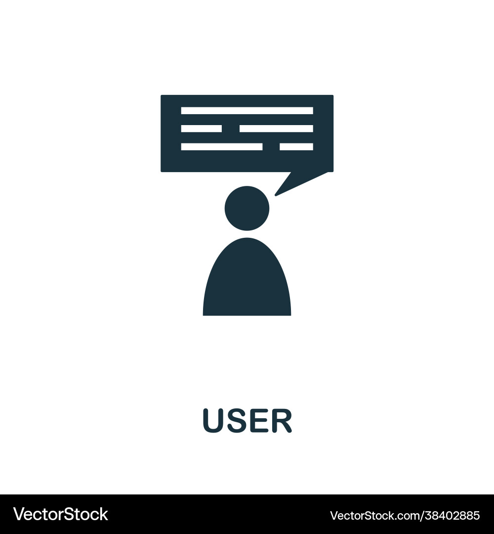 User icon simple creative element filled User icon simple creative element filled vector image